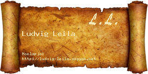 Ludvig Leila névjegykártya